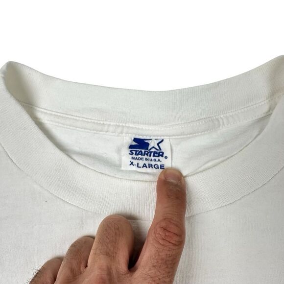 Vintage 90s Starter Los Angeles Lakers Shockwave NBA T-Shirt Size XL - Picture 4 of 6
